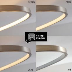 Hofstein Chute Deckenleuchte LED Nickel-Matt, 1-flammig -LED Leuchten Verkäufe chute deckenleuchte h3313534 17