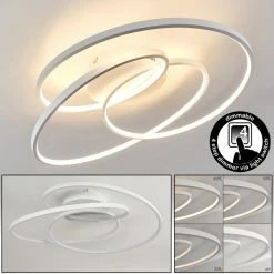 Hofstein Chute Deckenleuchte LED Weiß, 1-flammig