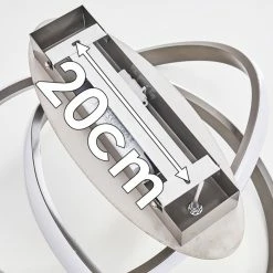 Hofstein Cochato Deckenleuchte LED Nickel-Matt, 1-flammig -LED Leuchten Verkäufe cochato deckenleuchte h3312704 20