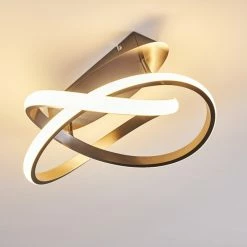 Hofstein Cochato Deckenleuchte LED Nickel-Matt, 1-flammig -LED Leuchten Verkäufe cochato deckenleuchte h3312704 5