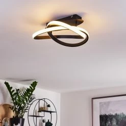 Hofstein Cochato Deckenleuchte LED Schwarz, Weiß, 2-flammig 31 Hofstein Cochato Deckenleuchte LED Schwarz, Weiß, 2-flammig -LED Leuchten Verkäufe cochato deckenleuchte h3374689 12