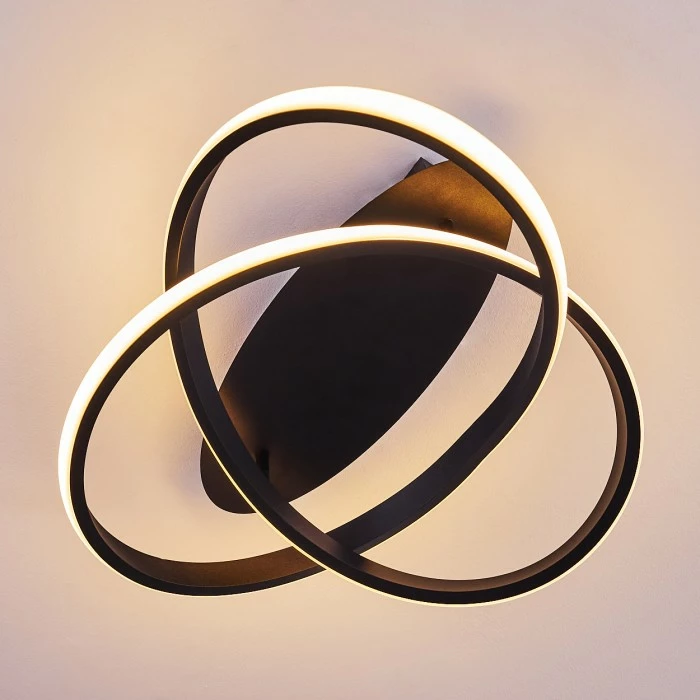 Hofstein Cochato Deckenleuchte LED Schwarz, Weiß, 2-flammig 5 Hofstein Cochato Deckenleuchte LED Schwarz, Weiß, 2-flammig – Bild 5