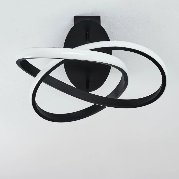 Hofstein Cochato Deckenleuchte LED Schwarz, Weiß, 2-flammig 6 Hofstein Cochato Deckenleuchte LED Schwarz, Weiß, 2-flammig – Bild 6