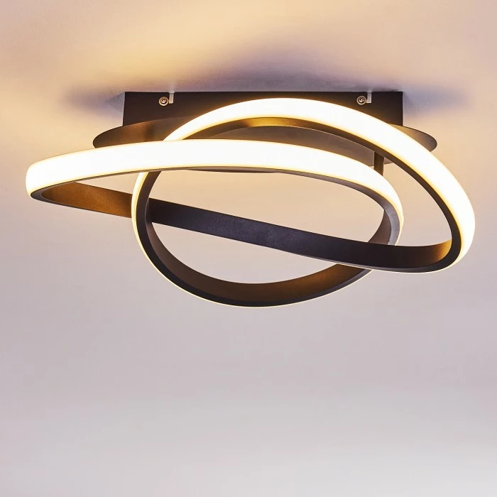 Hofstein Cochato Deckenleuchte LED Schwarz, Weiß, 2-flammig 8 Hofstein Cochato Deckenleuchte LED Schwarz, Weiß, 2-flammig – Bild 8