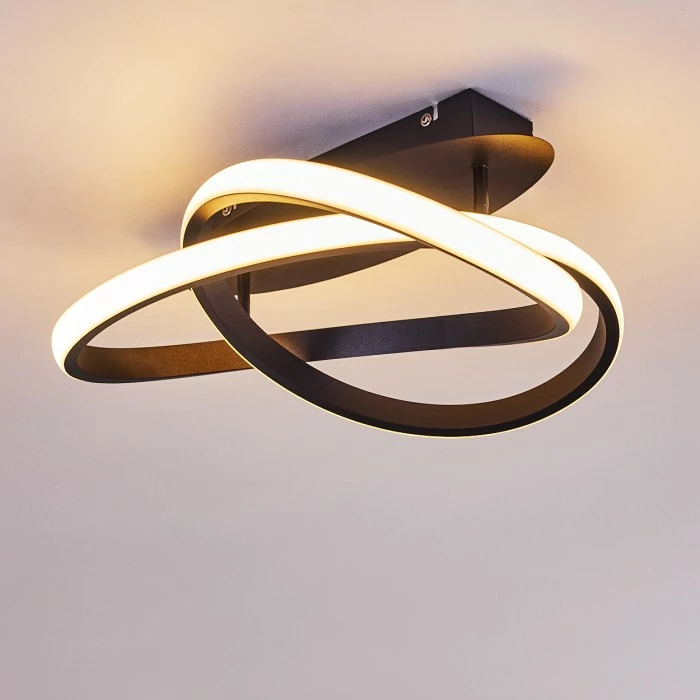 Hofstein Cochato Deckenleuchte LED Schwarz, Weiß, 2-flammig 10 Hofstein Cochato Deckenleuchte LED Schwarz, Weiß, 2-flammig – Bild 10