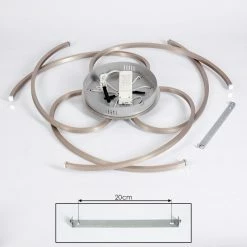 Hofstein Cojcam Deckenleuchte LED Nickel-Matt, 3-flammig -LED Leuchten Verkäufe cojcam deckenleuchte h3383902 4