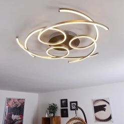 Hofstein Cojcam Deckenleuchte LED Nickel-Matt, 3-flammig -LED Leuchten Verkäufe cojcam deckenleuchte h3383902 6