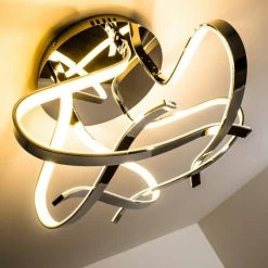 Hofstein Colle Deckenleuchte LED Chrom, 1-flammig -LED Leuchten Verkäufe colle deckenleuchte h167404 16