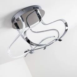 Hofstein Colle Deckenleuchte LED Chrom, 1-flammig -LED Leuchten Verkäufe colle deckenleuchte h167404 18