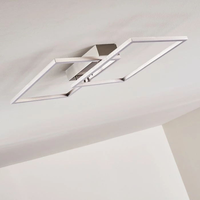 Hofstein Colombero Deckenleuchte LED Silber, 2-flammig, Fernbedienung 4 Hofstein Colombero Deckenleuchte LED Silber, 2-flammig, Fernbedienung – Bild 4