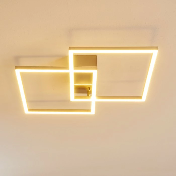 Hofstein Colombero Deckenleuchte LED Silber, 2-flammig, Fernbedienung 9 Hofstein Colombero Deckenleuchte LED Silber, 2-flammig, Fernbedienung – Bild 9