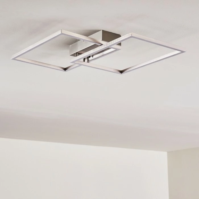 Hofstein Colombero Deckenleuchte LED Silber, 2-flammig, Fernbedienung 10 Hofstein Colombero Deckenleuchte LED Silber, 2-flammig, Fernbedienung – Bild 10