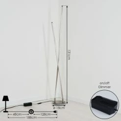 Hofstein Concord Stehlampe LED Silber, 1-flammig 13 Hofstein Concord Stehlampe LED Silber, 1-flammig -LED Leuchten Verkäufe concord stehlampe h3332207 3