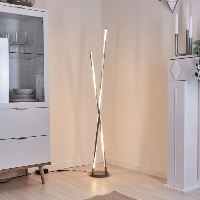 Hofstein Concord Stehlampe LED Silber, 1-flammig 7 Hofstein Concord Stehlampe LED Silber, 1-flammig – Bild 7