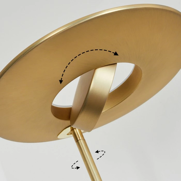 Hofstein Confluencia Deckenfluter LED Messing, 2-flammig 6 Hofstein Confluencia Deckenfluter LED Messing, 2-flammig – Bild 6