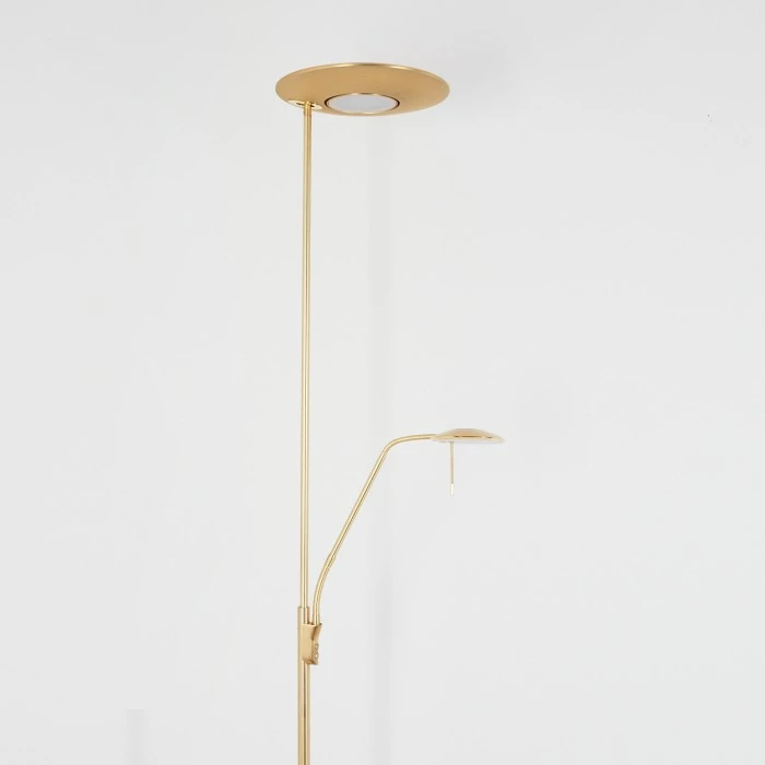 Hofstein Confluencia Deckenfluter LED Messing, 2-flammig 8 Hofstein Confluencia Deckenfluter LED Messing, 2-flammig – Bild 8