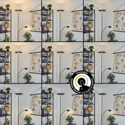 Hofstein Confluencia Deckenfluter LED Schwarz, 2-flammig -LED Leuchten Verkäufe confluencia deckenfluter h3590263 2