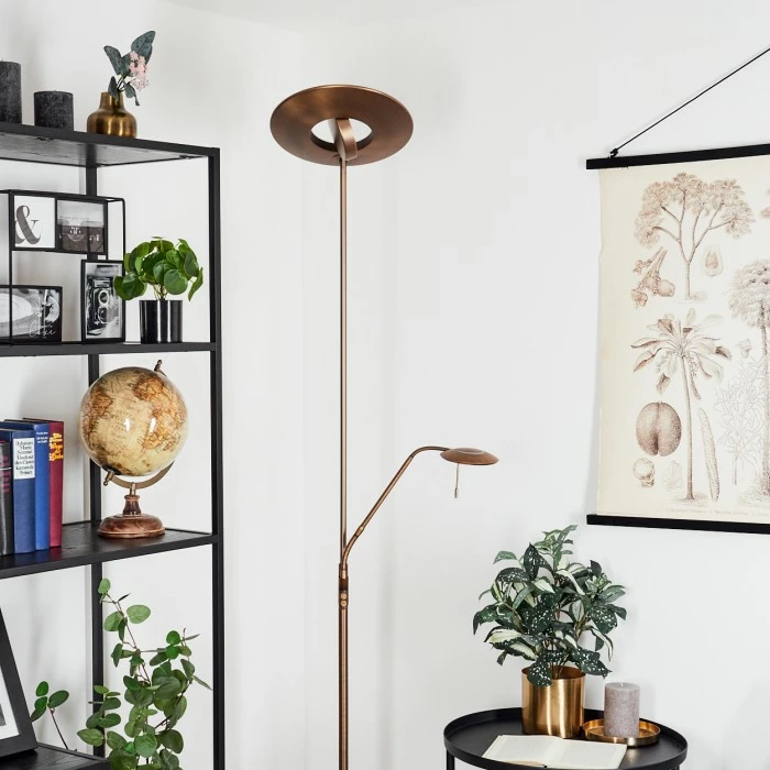 Hofstein Confluencia Deckenfluter LED Bronze, 2-flammig 11 Hofstein Confluencia Deckenfluter LED Bronze, 2-flammig – Bild 11