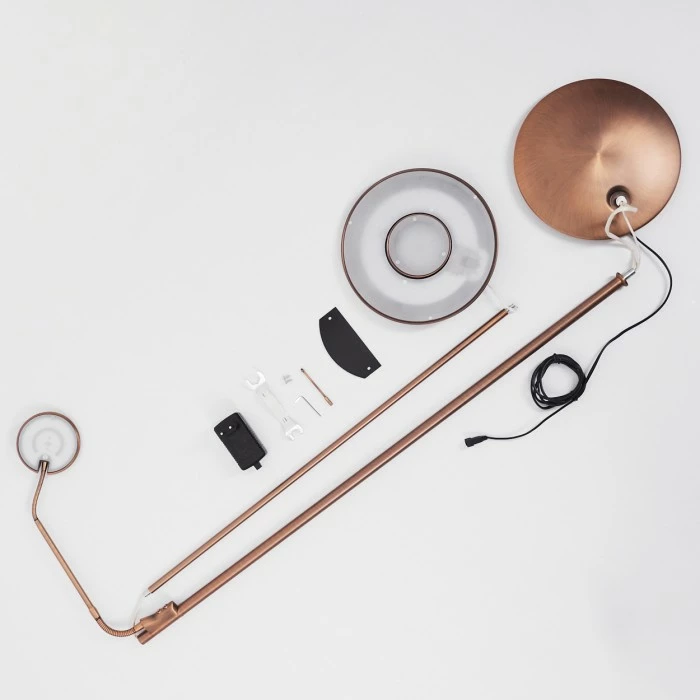 Hofstein Confluencia Deckenfluter LED Bronze, 2-flammig 5 Hofstein Confluencia Deckenfluter LED Bronze, 2-flammig – Bild 5