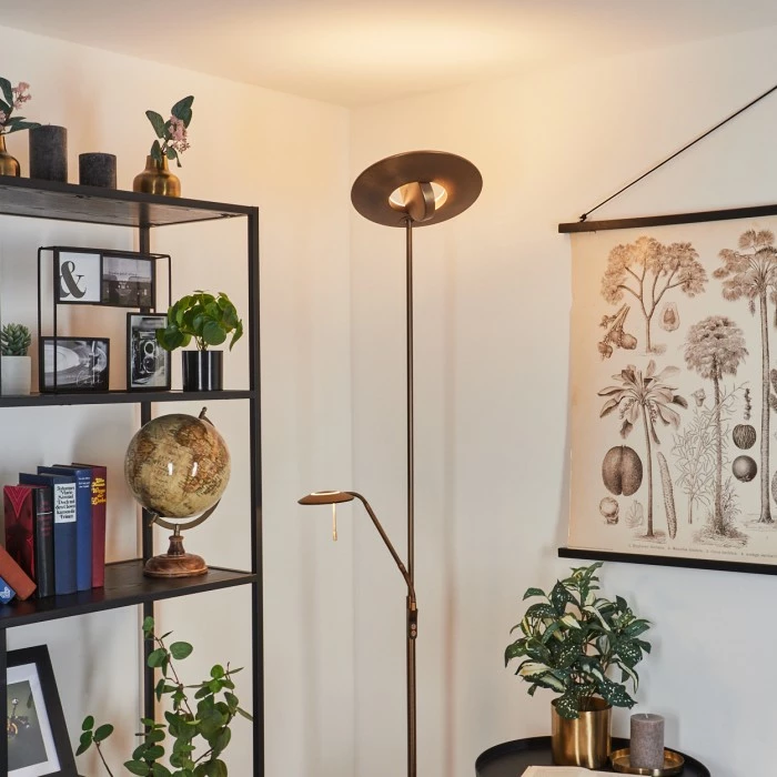 Hofstein Confluencia Deckenfluter LED Bronze, 2-flammig 7 Hofstein Confluencia Deckenfluter LED Bronze, 2-flammig – Bild 7