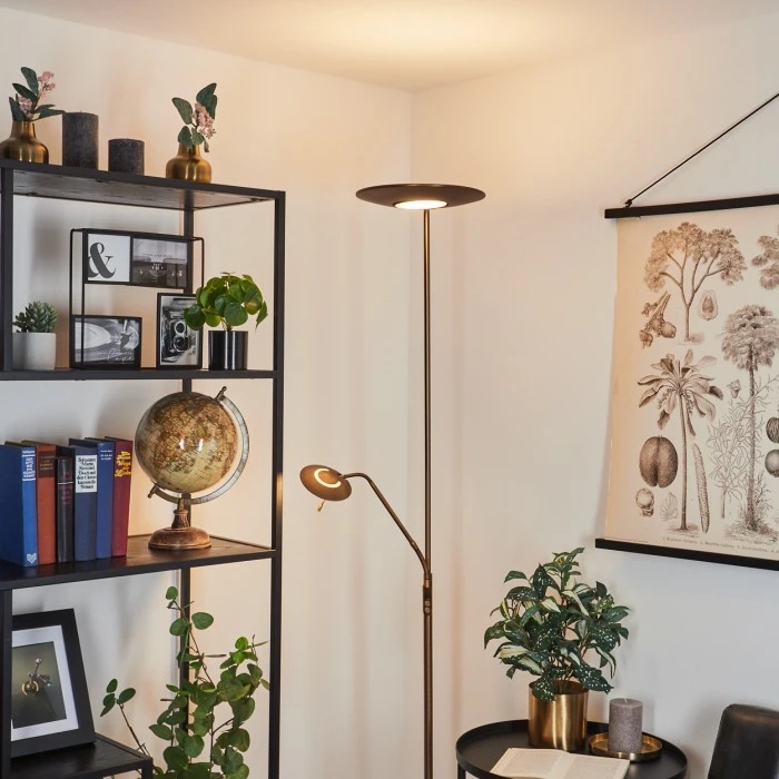 Hofstein Confluencia Deckenfluter LED Bronze, 2-flammig 10 Hofstein Confluencia Deckenfluter LED Bronze, 2-flammig – Bild 10