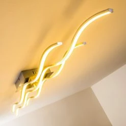 Hofstein Coquitlam Deckenleuchte LED Nickel-Matt, 1-flammig -LED Leuchten Verkäufe coquitlam deckenleuchte h3008287 11