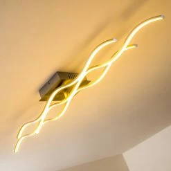 Hofstein Coquitlam Deckenleuchte LED Nickel-Matt, 1-flammig -LED Leuchten Verkäufe coquitlam deckenleuchte h3008287 3