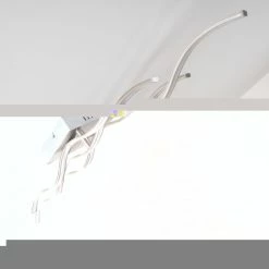 Hofstein Coquitlam Deckenleuchte LED Nickel-Matt, 1-flammig -LED Leuchten Verkäufe coquitlam deckenleuchte h3008287 4