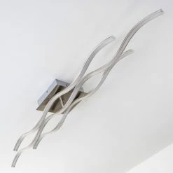 Hofstein Coquitlam Deckenleuchte LED Nickel-Matt, 1-flammig -LED Leuchten Verkäufe coquitlam deckenleuchte h3008287 5