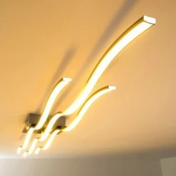 Hofstein Coquitlam Deckenleuchte LED Edelstahl, 3-flammig -LED Leuchten Verkäufe coquitlam deckenleuchte h3011447 13