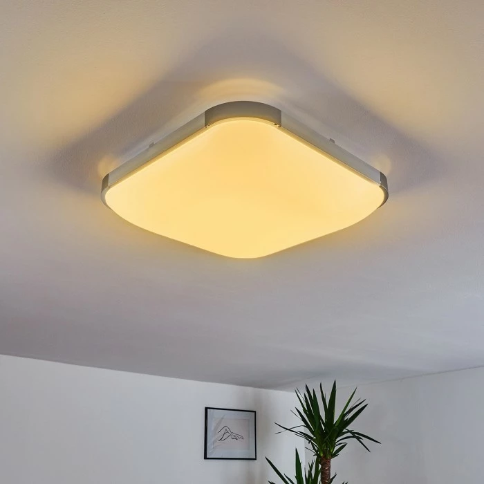 Hofstein Corinth Deckenpanel LED Silber, 1-flammig, Fernbedienung 18 Hofstein Corinth Deckenpanel LED Silber, 1-flammig, Fernbedienung – Bild 18