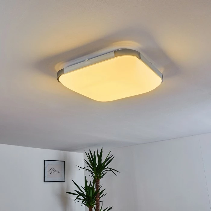 Hofstein Corinth Deckenpanel LED Silber, 1-flammig, Fernbedienung 20 Hofstein Corinth Deckenpanel LED Silber, 1-flammig, Fernbedienung – Bild 20