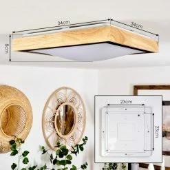 Hofstein Corinto Deckenleuchte LED Schwarz, Naturfarben, 1-flammig 13 Hofstein Corinto Deckenleuchte LED Schwarz, Naturfarben, 1-flammig -LED Leuchten Verkäufe corinto deckenleuchte h3459539 3