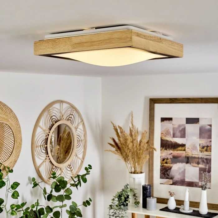 Hofstein Corinto Deckenleuchte LED Schwarz, Naturfarben, 1-flammig 7 Hofstein Corinto Deckenleuchte LED Schwarz, Naturfarben, 1-flammig – Bild 7