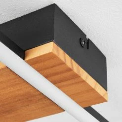 Hofstein Courceaux Deckenleuchte LED Schwarz, Naturfarben, 1-flammig -LED Leuchten Verkäufe courceaux deckenleuchte h3650677 2