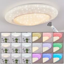 Hofstein Cresta Deckenleuchte LED Weiß, 2-flammig, Farbwechsler