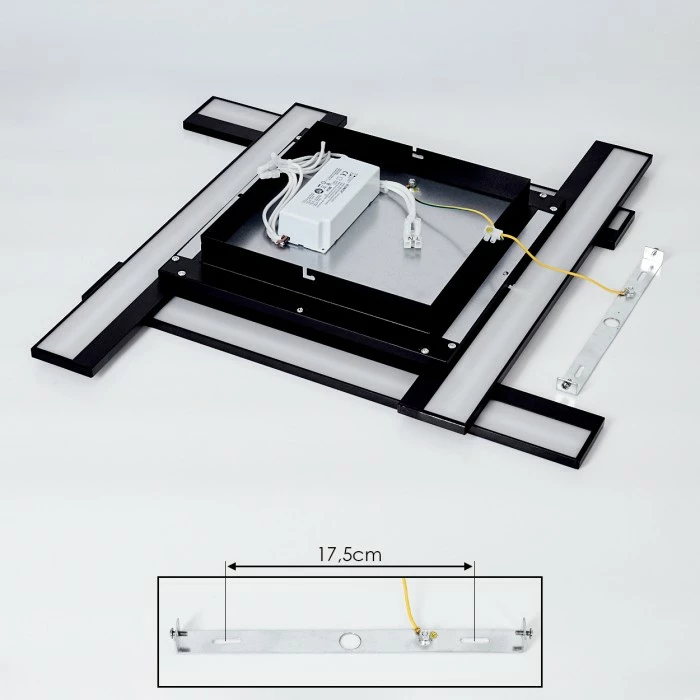 Hofstein Cuchara Deckenleuchte LED Schwarz, 5-flammig 5 Hofstein Cuchara Deckenleuchte LED Schwarz, 5-flammig – Bild 5