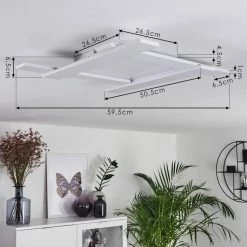 Hofstein Cuchara Deckenleuchte LED Weiß, 1-flammig -LED Leuchten Verkäufe cuchara deckenleuchte h3383551 3