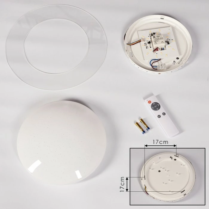 Hofstein Cure Deckenleuchte LED Weiß, 1-flammig, Fernbedienung, Farbwechsler 5 Hofstein Cure Deckenleuchte LED Weiß, 1-flammig, Fernbedienung, Farbwechsler – Bild 5