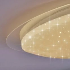 Hofstein Cure Deckenleuchte LED Weiß, 1-flammig, Fernbedienung, Farbwechsler -LED Leuchten Verkäufe cure deckenleuchte h3392843 14