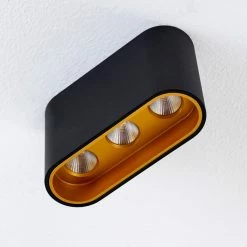 Hofstein Dalarna Deckenleuchte LED Schwarz-Gold, 1-flammig -LED Leuchten Verkäufe dalarna deckenleuchte h3311431 8