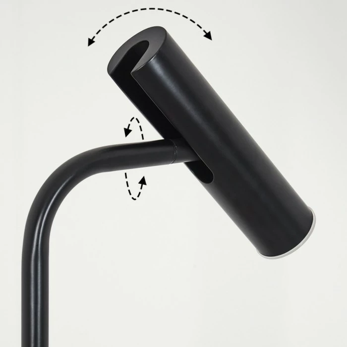 Hofstein Dalheim Stehleuchte LED Schwarz, 1-flammig 6 Hofstein Dalheim Stehleuchte LED Schwarz, 1-flammig – Bild 6