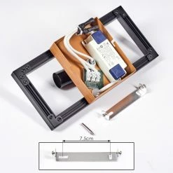 Hofstein Deadwood Deckenleuchte LED Chrom, Braun, Holzoptik, 2-flammig -LED Leuchten Verkäufe deadwood deckenleuchte h3561324 4