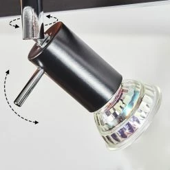 Hofstein Deadwood Deckenleuchte LED Chrom, Braun, Holzoptik, 2-flammig -LED Leuchten Verkäufe deadwood deckenleuchte h3561324 5