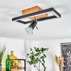 Hofstein Deadwood Deckenleuchte LED Chrom, Braun, Holzoptik, 2-flammig -LED Leuchten Verkäufe deadwood deckenleuchte h3561324 9