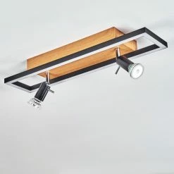 Hofstein Deadwood Deckenleuchte LED Chrom, Braun, Holzoptik, 3-flammig -LED Leuchten Verkäufe deadwood deckenleuchte h3561348 7