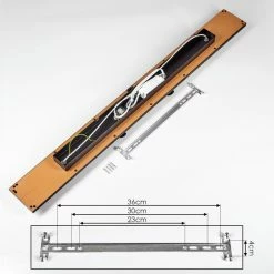 Hofstein Deadwood Deckenleuchte LED Chrom, Schwarz, Braun, Holzoptik, 5-flammig -LED Leuchten Verkäufe deadwood deckenleuchte h3561355 4
