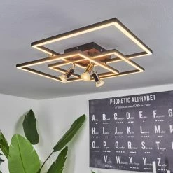 Hofstein Deadwood Deckenleuchte LED Braun, Holzoptik, 4-flammig -LED Leuchten Verkäufe deadwood deckenleuchte h3570418 8