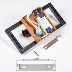 Hofstein Deadwood Wandleuchte LED Chrom, Braun, Holzoptik, 2-flammig -LED Leuchten Verkäufe deadwood wandleuchte h3542606 4