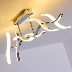 Hofstein Deckenleuchte Andria LED Chrom, 6-flammig -LED Leuchten Verkäufe deckenleuchte andria h167862 15